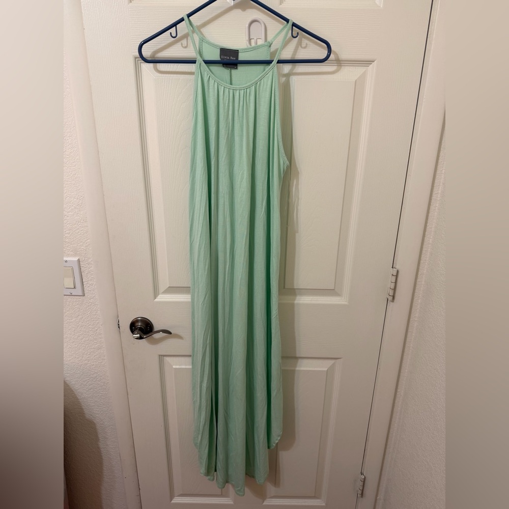 Olivia Rae Mint Green Maxi Dress